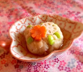 料亭の味!簡単れんこん饅頭*おせちにも