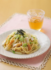 白菜とちくわのたらこスパゲティの写真