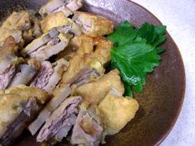 れんこんのはさみ揚げ