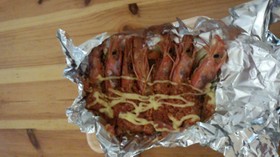 エビのホイル焼き
