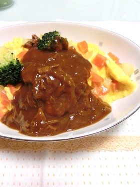 ♡野菜ゴロゴロオムライス♡