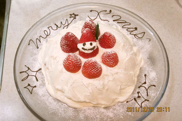 簡単 クリスマス ケーキ レシピ 作り方 By 時々まぁ クックパッド 簡単おいしいみんなのレシピが374万品