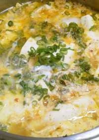 キムチ鍋～白菜漬けでチゲ鍋～卵とじ