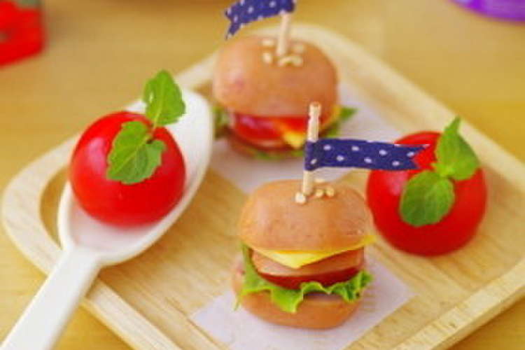 まん丸ソーセージのハンバーガーキャラ弁 レシピ 作り方 By Sundaess クックパッド 簡単おいしいみんなのレシピが351万品