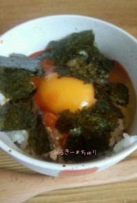 韓国風＊キムチ海苔卵かけご飯