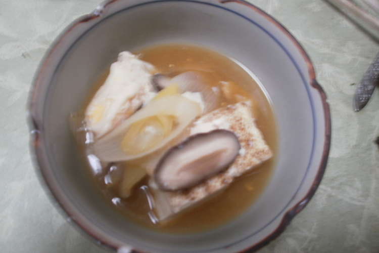 余った焼き豆腐で あつあつ煮物 レシピ 作り方 By Yumi4551 クックパッド 簡単おいしいみんなのレシピが352万品