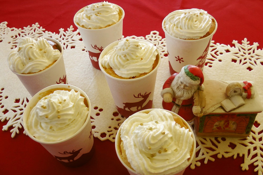 クリスマス＊米粉のカップシフォンの画像