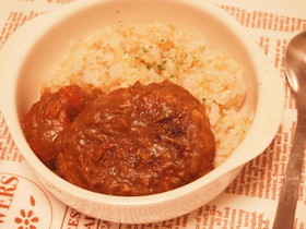 余ったカレーdeカレーハンバーグ♬