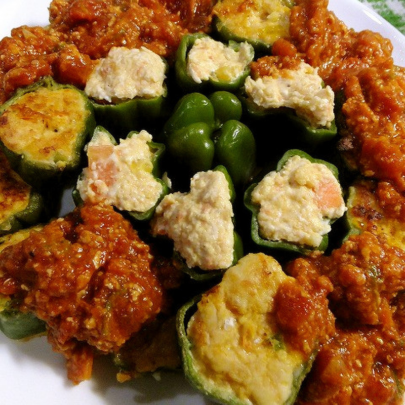 ターキータコスのピーマン詰めのレシピ