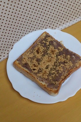 ♡甘じょっぱい♡塩麹きな粉小倉トースト