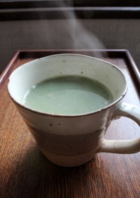 朝におやつに！生姜風味の豆乳抹茶甘酒
