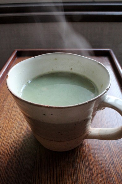 朝におやつに！生姜風味の豆乳抹茶甘酒の写真