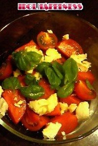 トマトバジルモッツァレラ盛サラダ