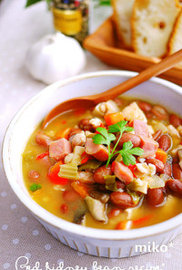 具を食べるスープ＊金時豆の洋風煮