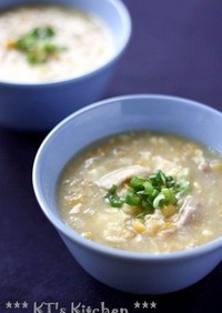 チキン＆クリームコーンの中華スープ