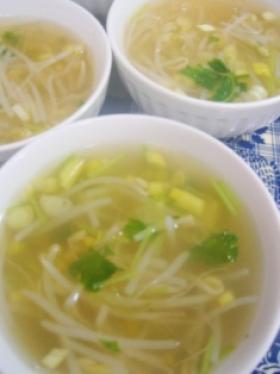 もやしのあっさりカンタンスープ(韓国風)