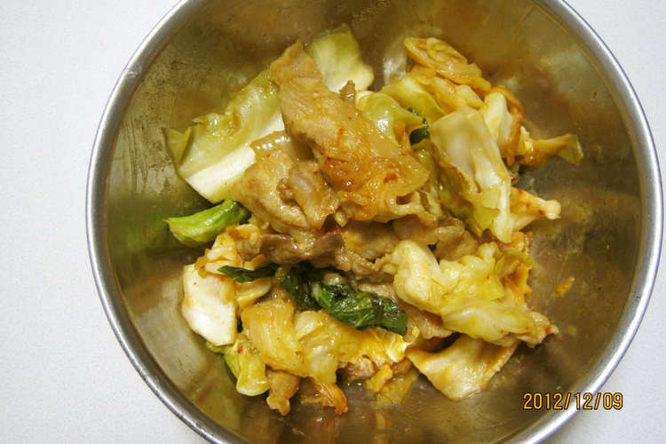 うますぎてつまみ食いが止まらない豚キムチ レシピ 作り方 By Chabasho クックパッド 簡単おいしいみんなのレシピが360万品