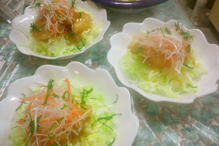 懐かしの檸檬鶏片 檸檬あんかけから揚げ レシピ 作り方 By Hiroyomegu クックパッド
