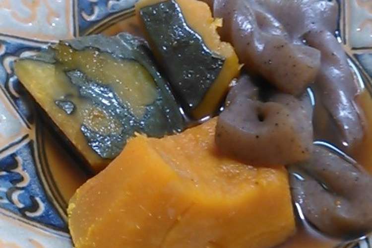 かぼちゃと手綱こんにゃくの煮物 レシピ 作り方 By 単 クックパッド