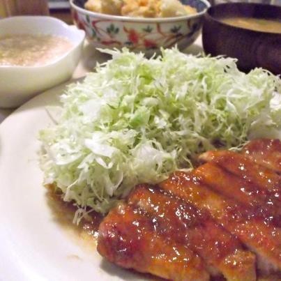 厚切り豚ロースの生姜焼きの画像