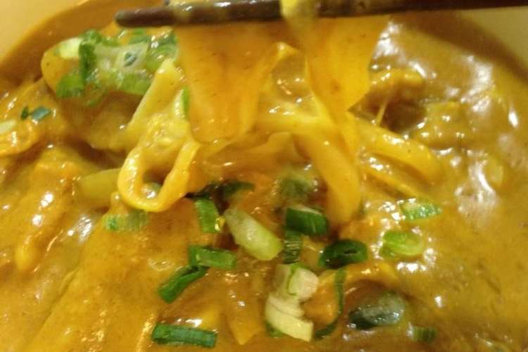 カレー粉とめんつゆで作る濃厚カレーうどん レシピ 作り方 By Funkygumbo クックパッド 簡単おいしいみんなのレシピが356万品