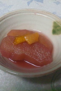 *日本酒と柚子*りんごのコンポート