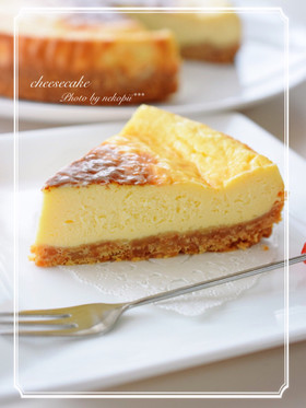 簡単*粉無し*濃厚ベイクドチーズケーキ