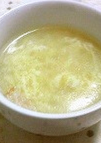 簡単『中華風コーン卵スープ』