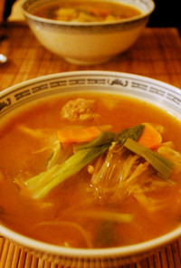 満腹＆ヘルシーな☆韓国春雨の食べるスープ