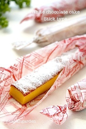 材料2つ♡ホワイトチョコスティックケーキ