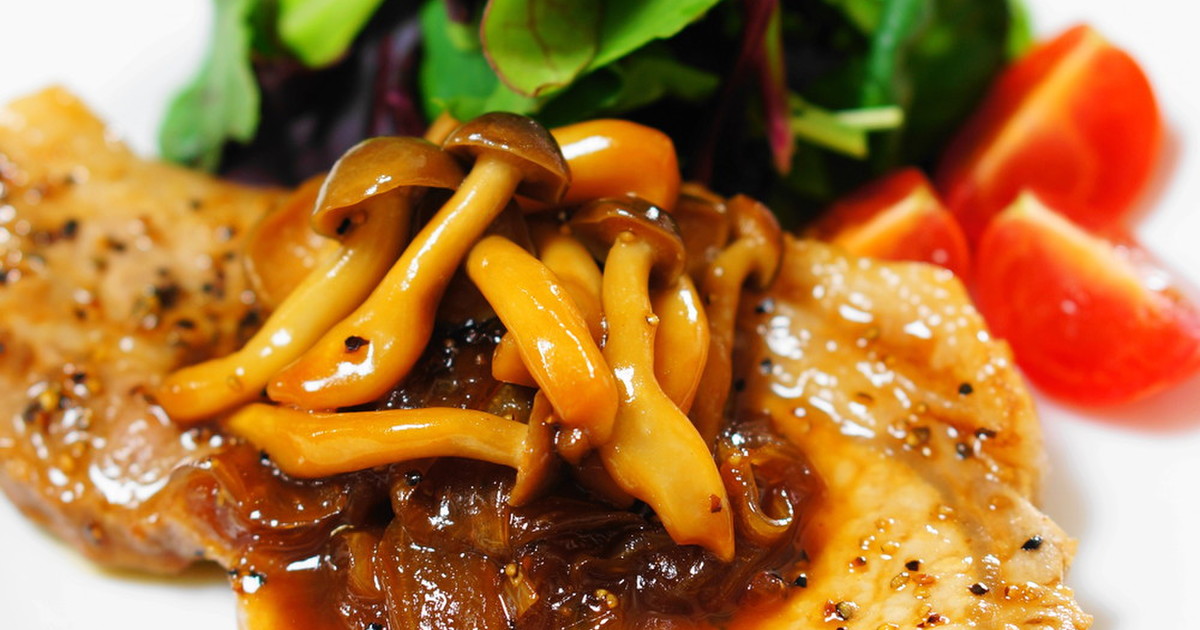 ポークソテー和風きのこソース by oldice 【クックパッド】 簡単おいしいみんなのレシピが299万品