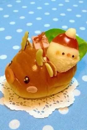 クリスマスに♡キャラパン*トナカイ号*