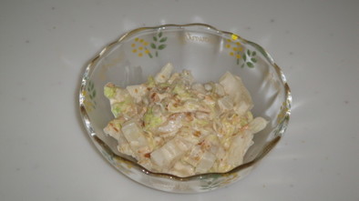 [簡単]お弁当用♪白菜のゴママヨ和えの写真