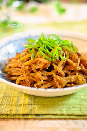ヘルシー♪もやしと糸こんの甘味噌炒め