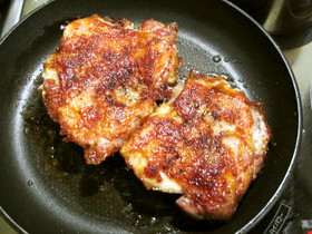 簡単パリパリチキンソテー