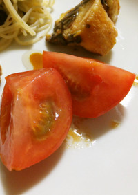 オリーブオイル醤油deトマト