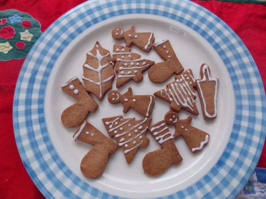 クリスマスのジンジャークッキーの画像