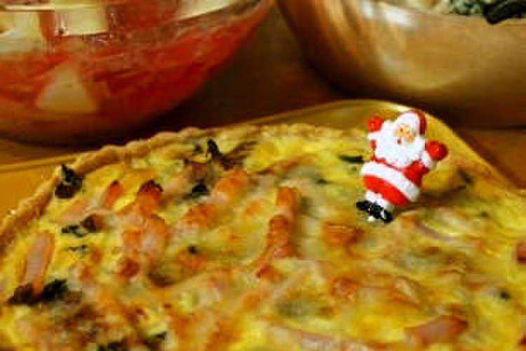 クリスマスキッシュ 持ち寄りパーティに レシピ 作り方 By プリンセスバンブー クックパッド