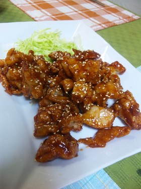 ご飯がすすむ♪「甘辛チキン」