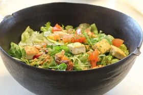 簡単!栄養たっぷり豆腐入りサラダ