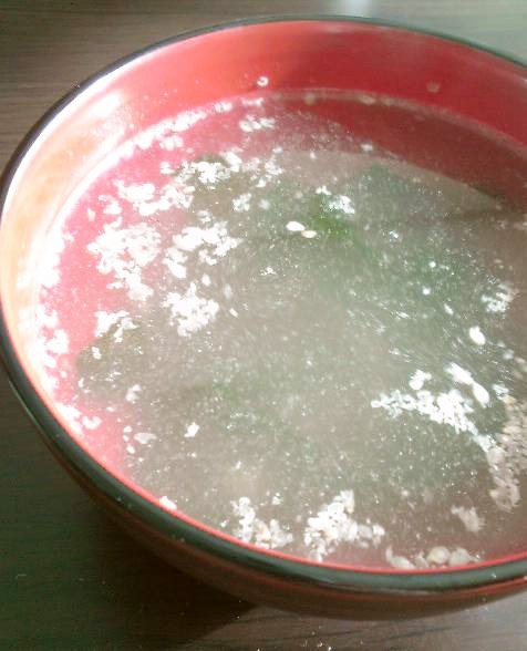 鍋・包丁不要で簡単美味な韓国風スープ♪の画像