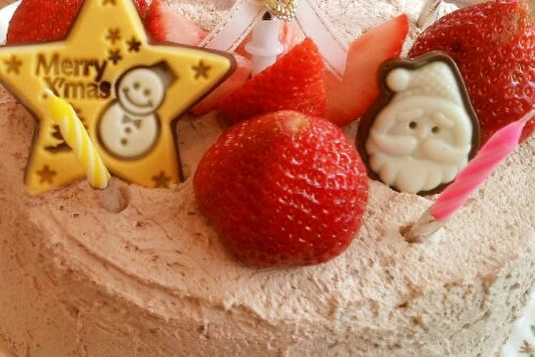 クリスマスケーキ ココアスポンジ レシピ 作り方 By Dearykmh クックパッド