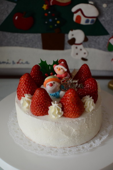 クリスマスケーキ（ふんわりしっとり♡）の写真
