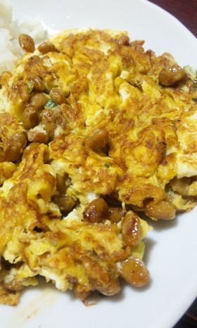 糖質オフ♪ 納豆オムレツ☆