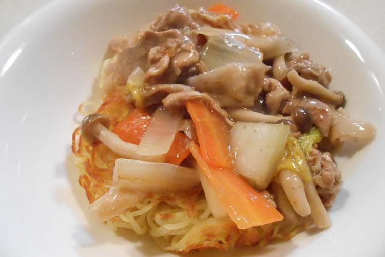 マルちゃん塩焼きそばであんかけ焼きそば レシピ 作り方 By テオブロミン クックパッド 簡単おいしいみんなのレシピが354万品