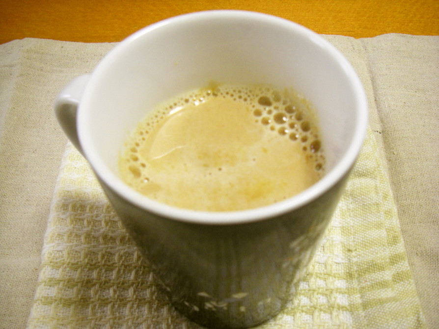 黒ゴマきなこホットミルク汁粉の画像
