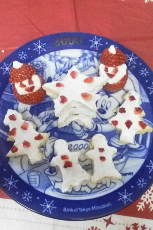クリスマス☆ヨーグルトで子供用ケーキの画像