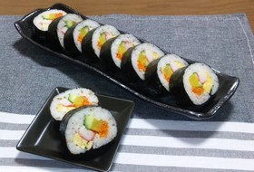 金ごまいりごまで韓国風のり巻き