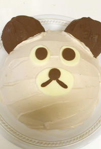 くまさんのドーム型ケーキ