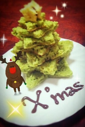 簡単☆ホットケーキ クリスマスツリー